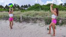 Beach Football Playing College Sorority Girls Creampie Threesome picture 2